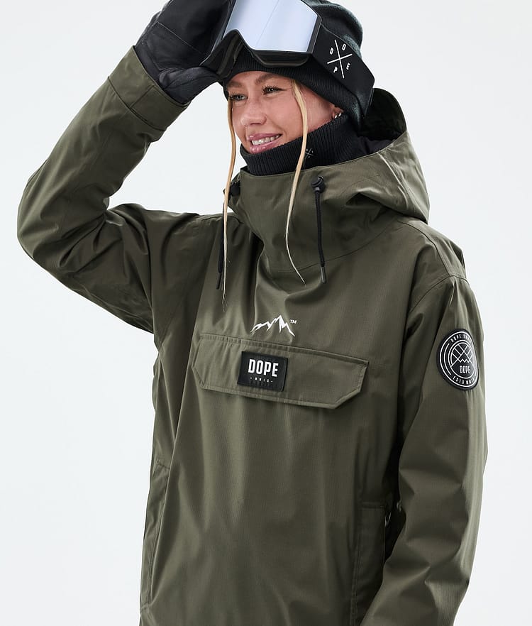 Dope Blizzard W Snowboardjacke Damen Olive Green, Bild 2 von 9