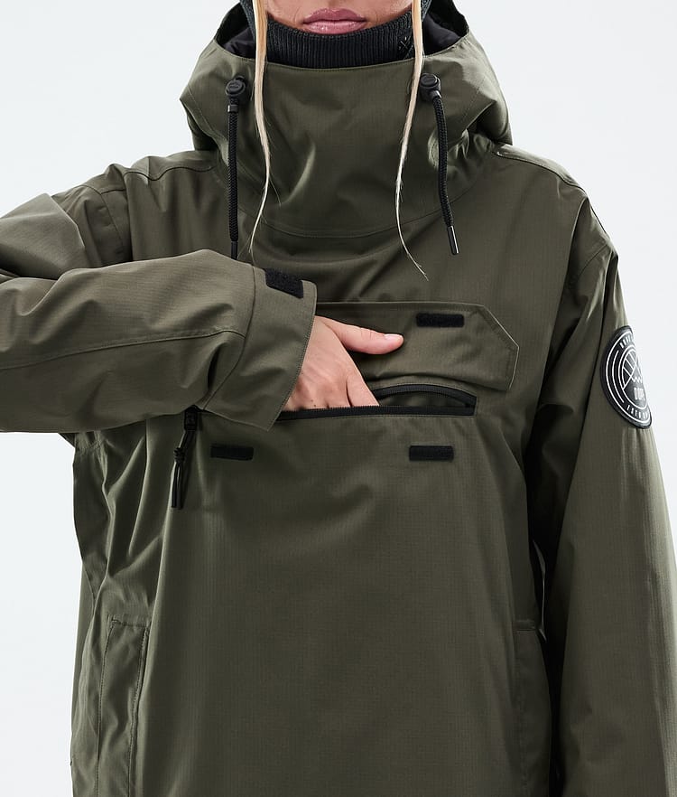 Dope Blizzard W Snowboardjacke Damen Olive Green, Bild 9 von 9