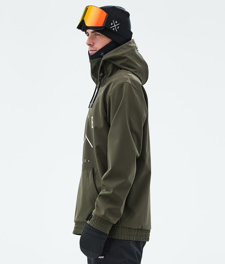 Dope Yeti Snowboardjacke Herren 2X-Up Olive Green Renewed, Bild 5 von 7