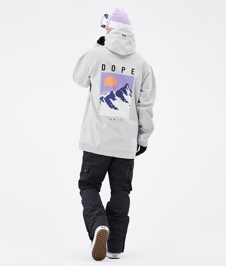 Dope Yeti 2022 Snowboardjacke Herren Peak Light Grey, Bild 4 von 8