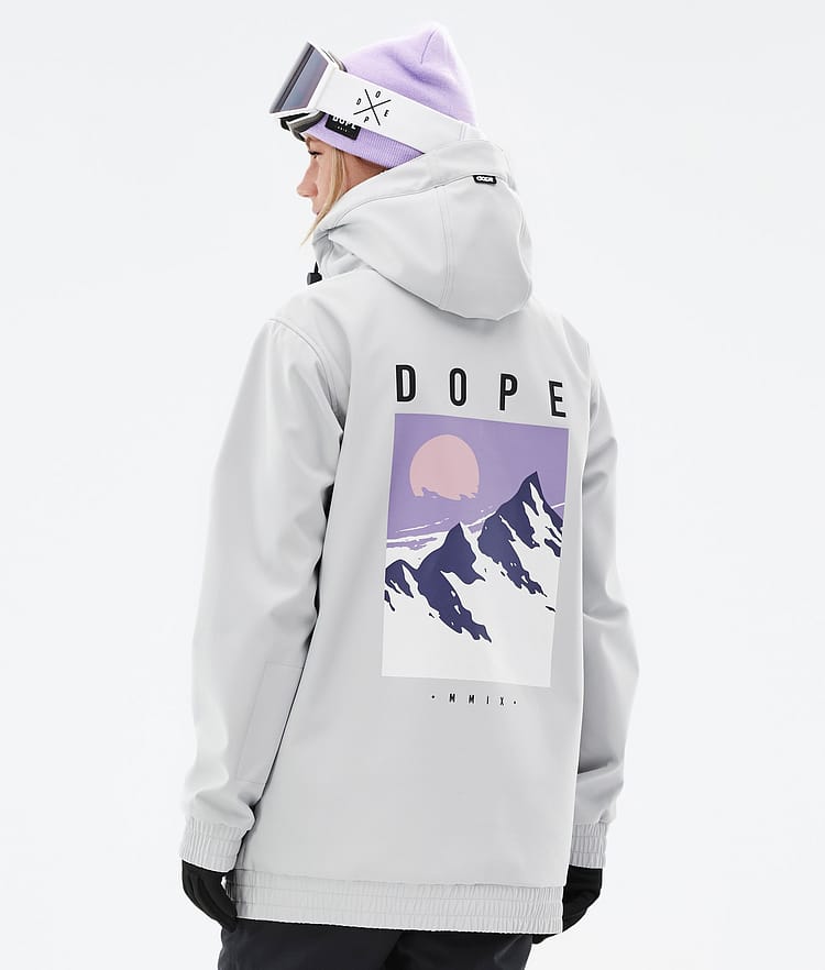 Dope Yeti W 2022 Snowboardjacke Damen Peak Light Grey, Bild 1 von 8