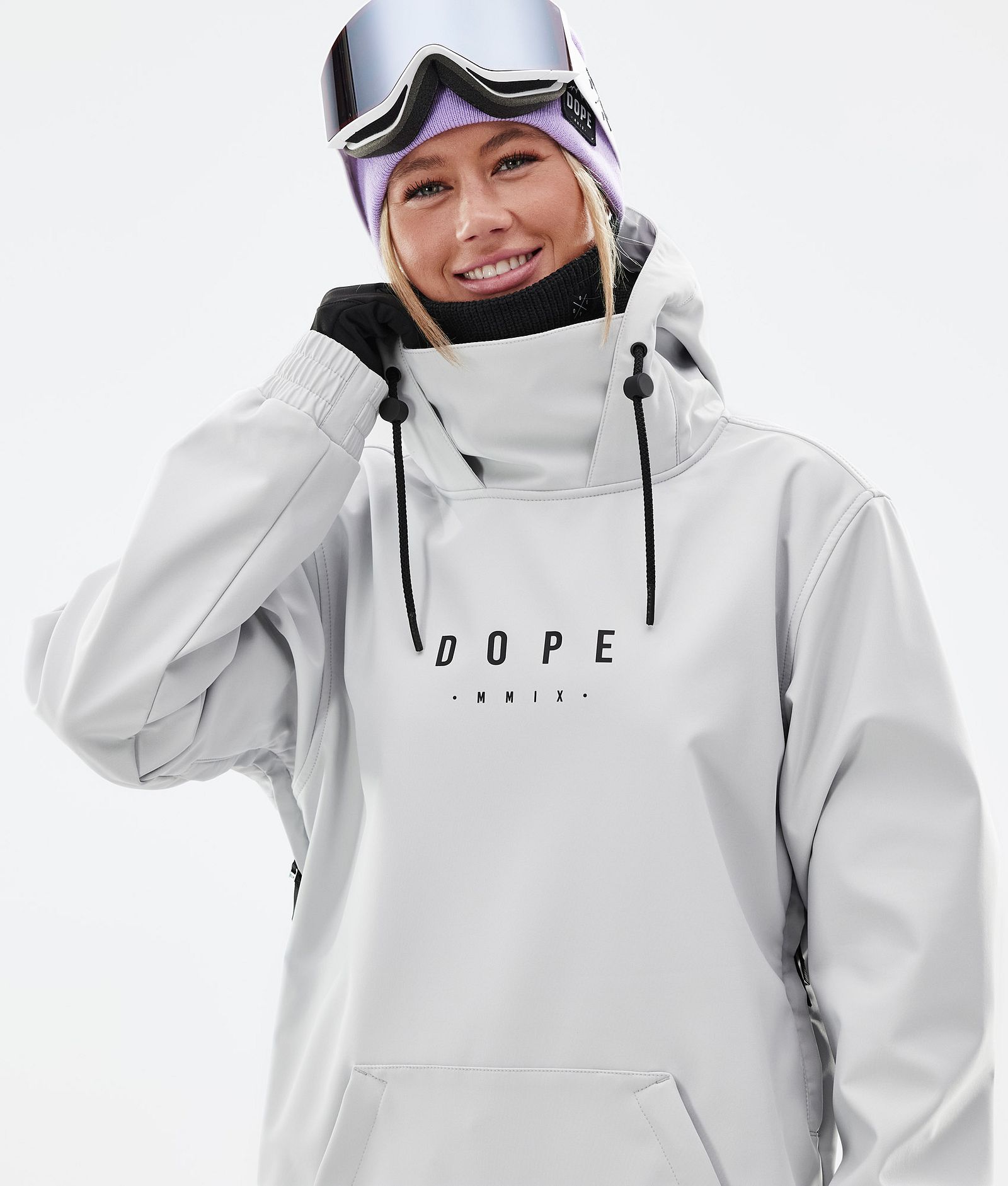 Dope Yeti W 2022 Skijacke Damen Peak Light Grey
