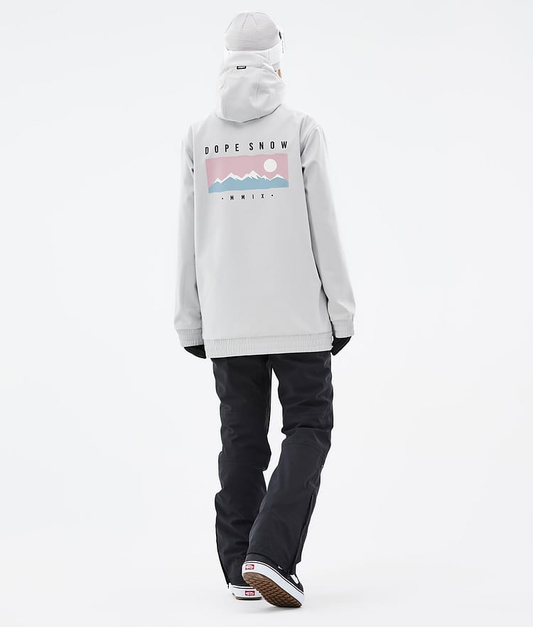 Dope Yeti W 22 Snowboardjacke Damen Range Light Grey, Bild 4 von 8