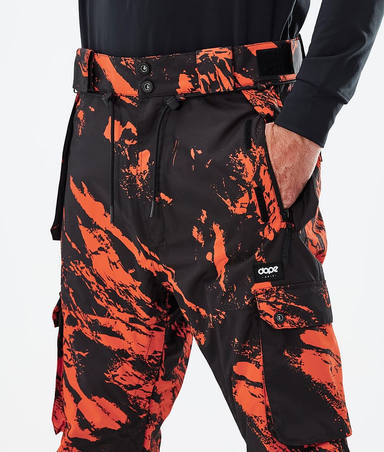 Dope Iconic Skihose Herren Paint Orange