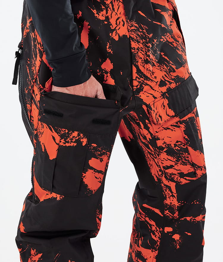 Dope Antek 2022 Snowboardhose Herren Paint Orange