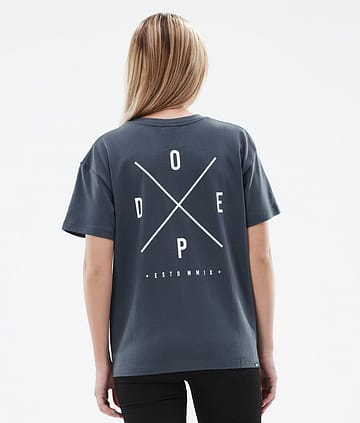 Dope Standard W 22 T-Shirt Damen 2X-Up Metal Blue
