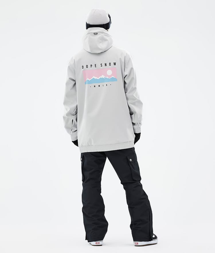 Dope Yeti 22 Snowboardjacke Herren Range Light Grey, Bild 4 von 8