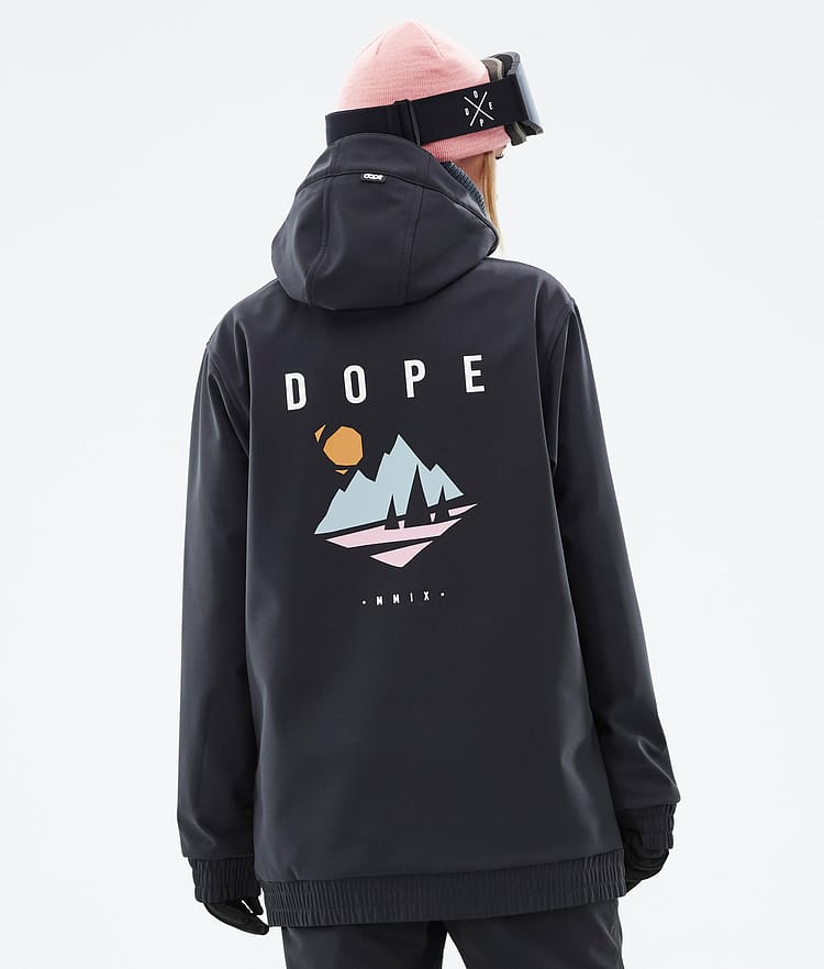 Dope Yeti W 2022 Snowboardjacke Damen Pine Black