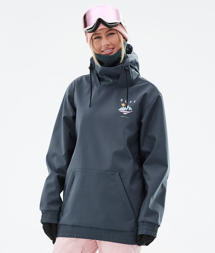 Dope Yeti W 2022 Snowboardjacke Damen Pine Metal Blue