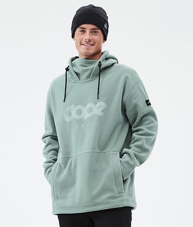 Dope Cozy II Fleece Hoodie Herren Faded Green Renewed