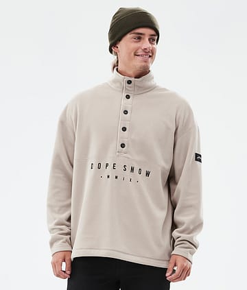 Dope Comfy Fleecepullover Herren Sand/Black Renewed