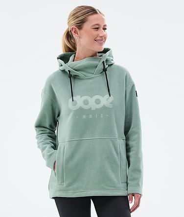 Dope Cozy II W Fleece Hoodie Damen Faded Green