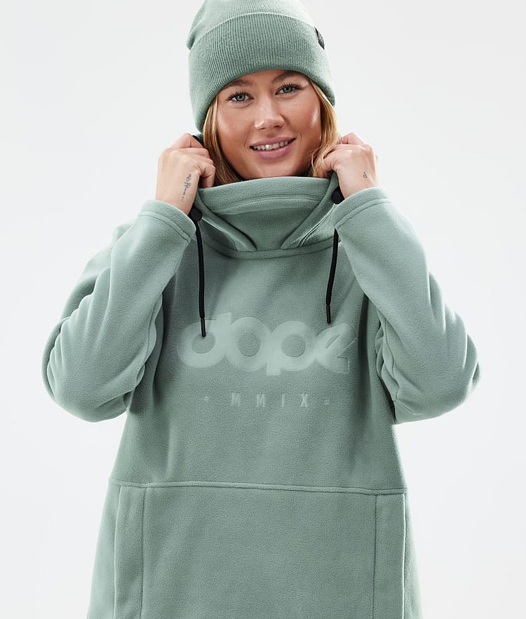 Dope Cozy II W Fleece Hoodie Damen Faded Green