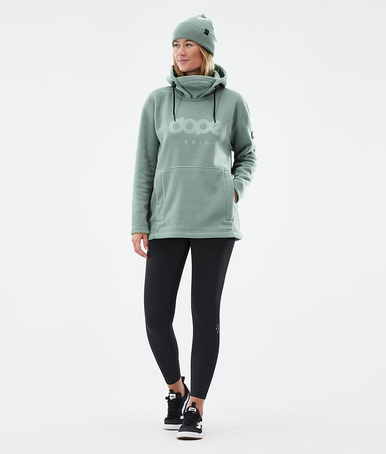 Dope Cozy II W Fleece Hoodie Damen Faded Green