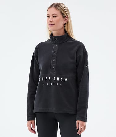 Dope Comfy W Fleecepullover Damen Black Renewed