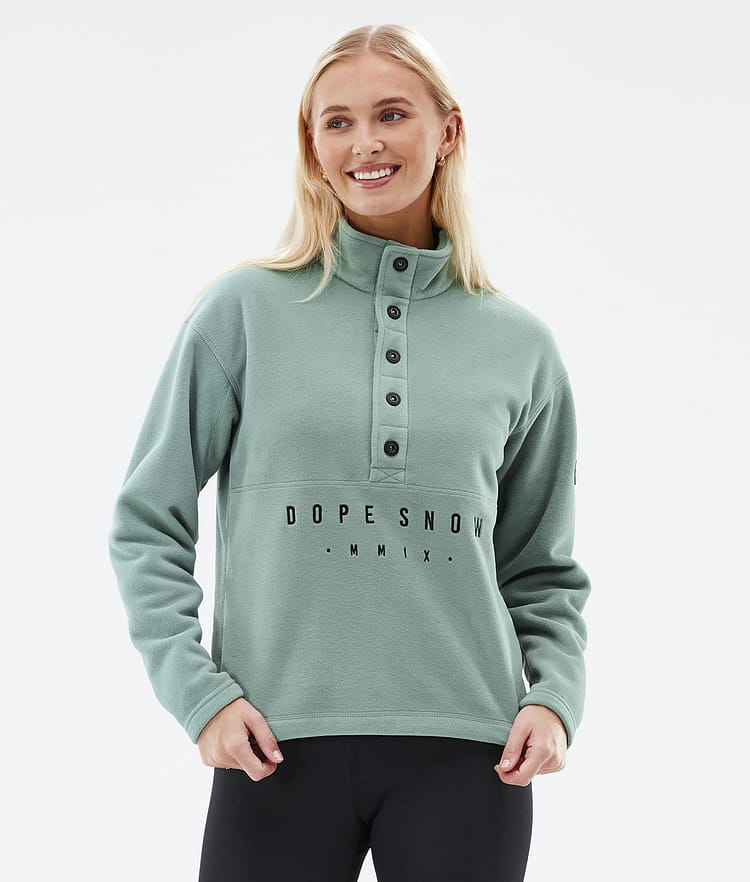 Dope Comfy W Fleecepullover Damen Faded Green Renewed, Bild 1 von 6