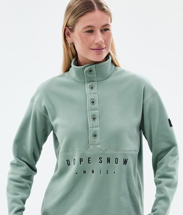 Dope Comfy W Fleecepullover Damen Faded Green Renewed, Bild 2 von 6