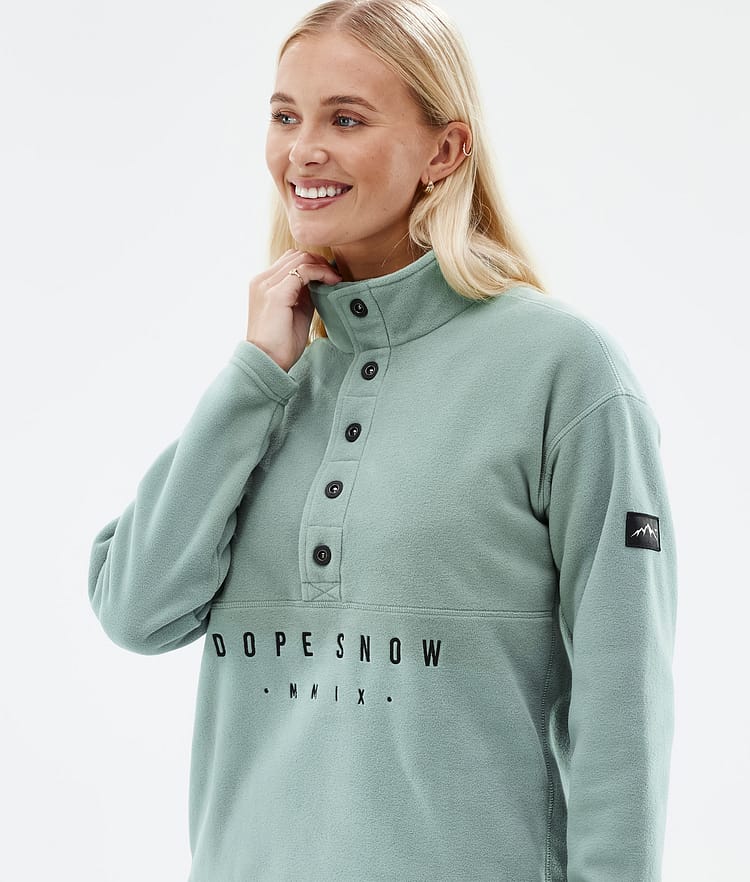 Dope Comfy W Fleecepullover Damen Faded Green Renewed, Bild 2 von 6