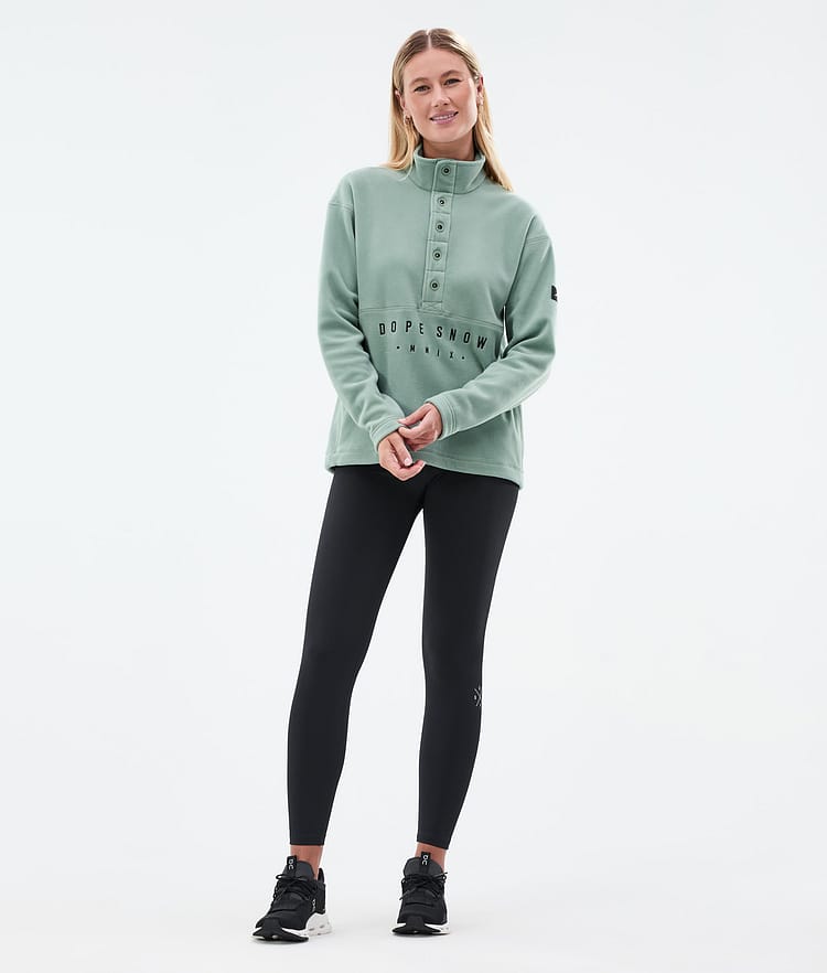 Dope Comfy W Fleecepullover Damen Faded Green Renewed, Bild 3 von 6