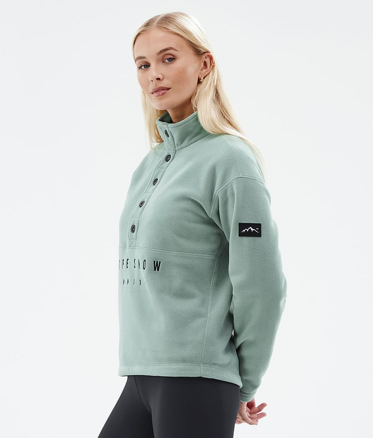 Dope Comfy W Fleecepullover Damen Faded Green