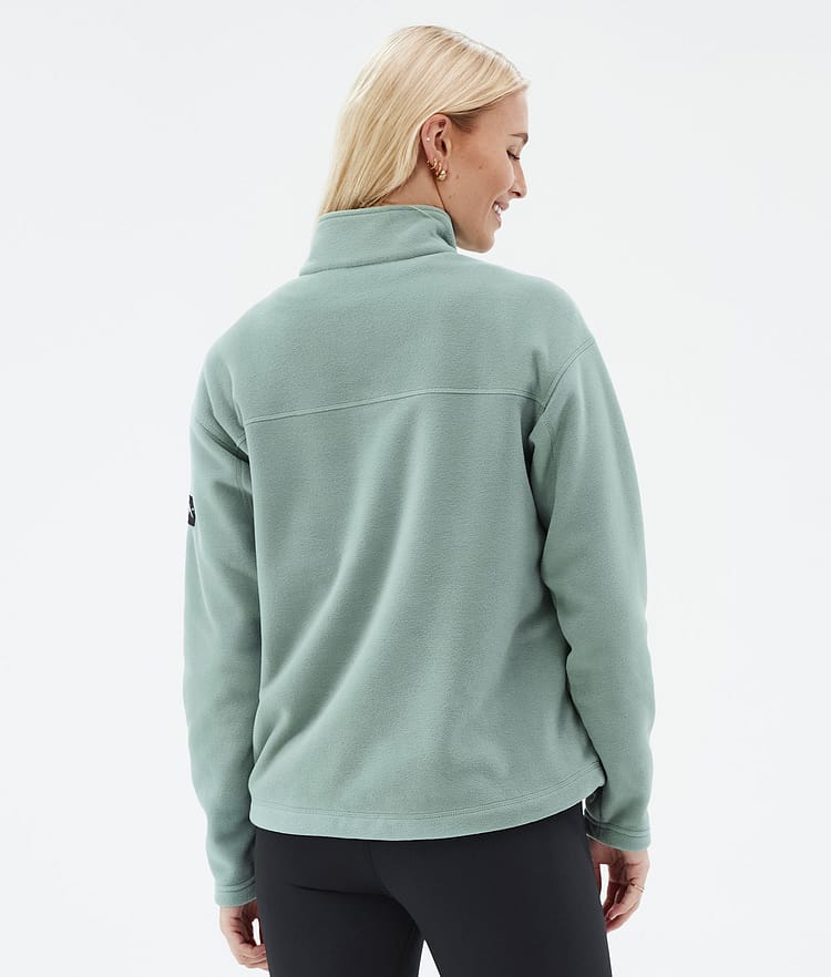 Dope Comfy W Fleecepullover Damen Faded Green