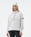 Dope Comfy W Fleecepullover Damen Light Grey/Black