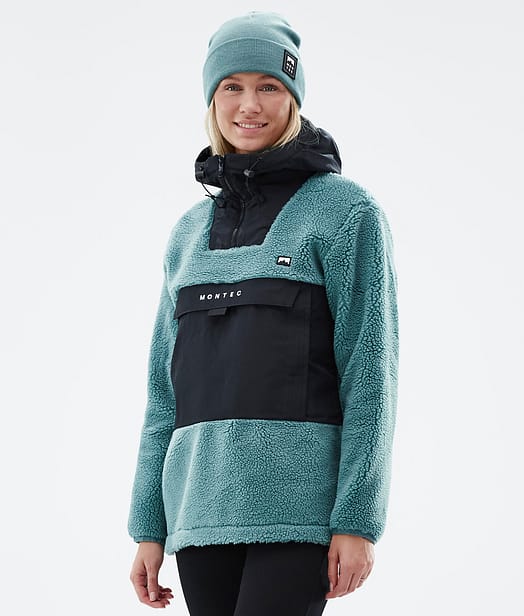 Montec Lima W 22 Fleece Hoodie Damen Atlantic/Black