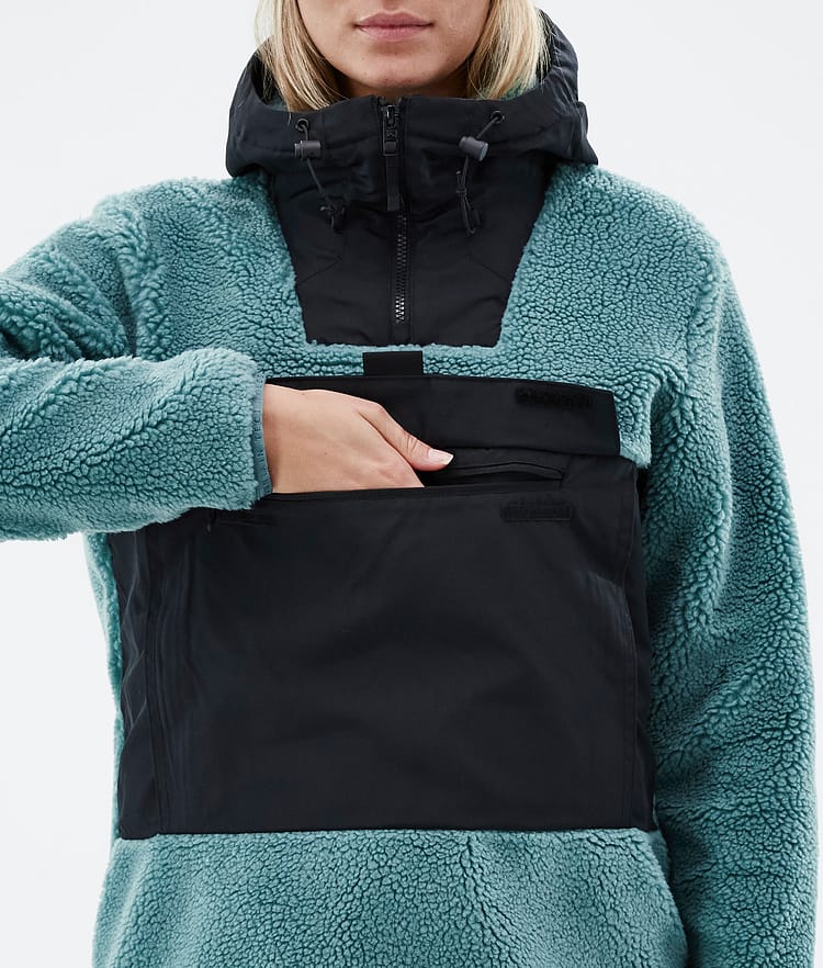 Montec Lima W 22 Fleece Hoodie Damen Atlantic/Black, Bild 8 von 10