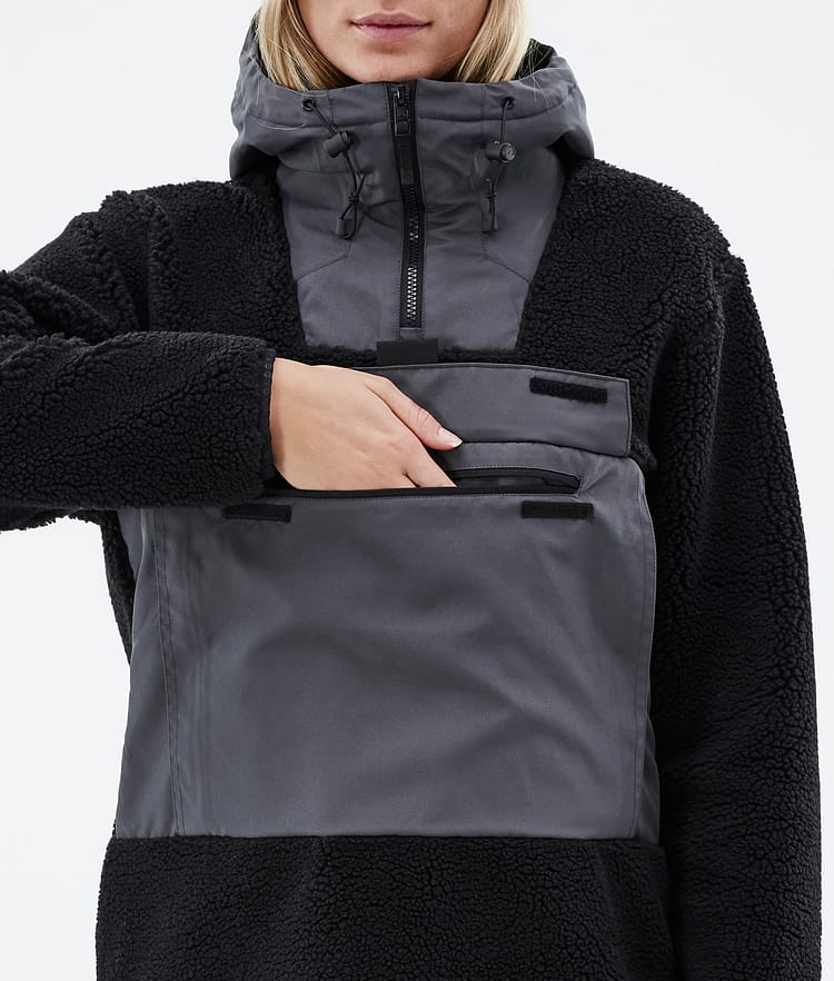 Montec Lima W 22 Fleece Hoodie Damen Black/Phantom, Bild 8 von 10