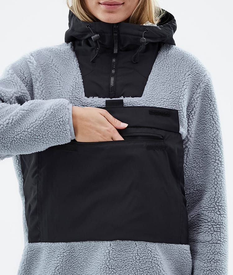 Montec Lima W 22 Fleece Hoodie Damen Soft Blue/Black, Bild 8 von 10