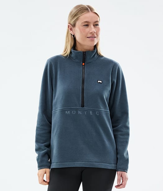Montec Echo W Fleecepullover Damen Metal Blue