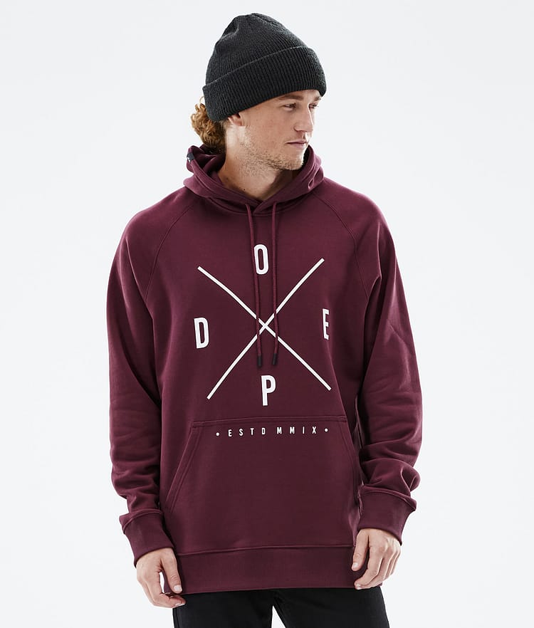 Dope Common 2022 Hoodie Herren 2X-Up Burgundy