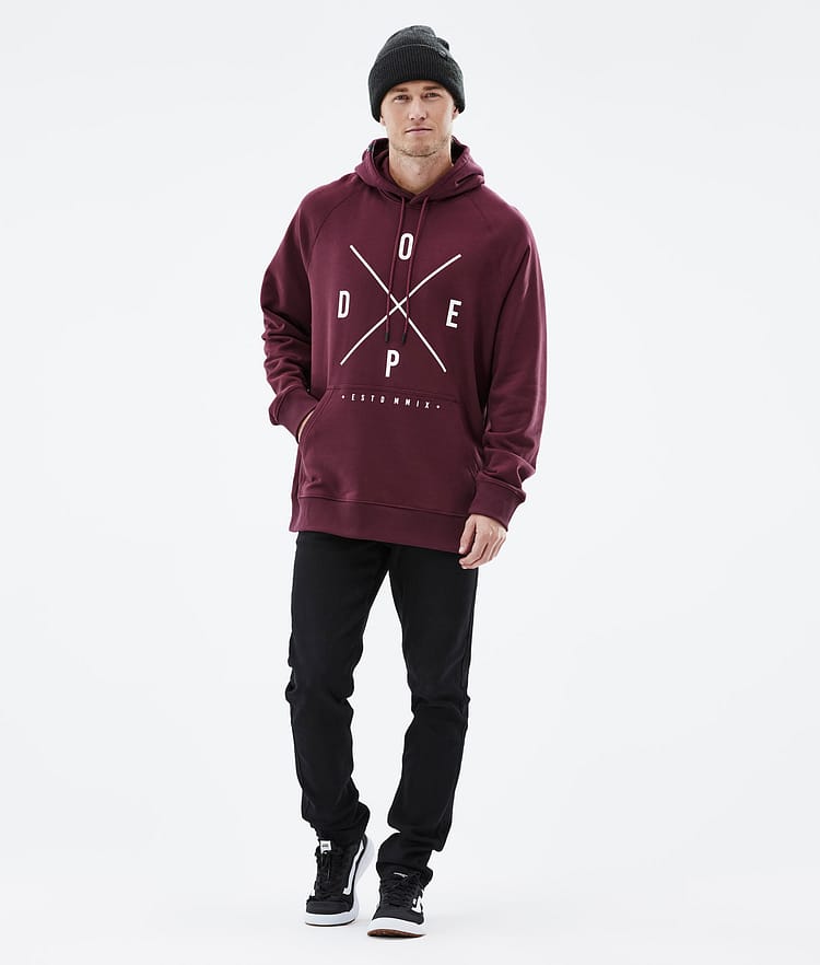 Dope Common 2022 Hoodie Herren 2X-Up Burgundy