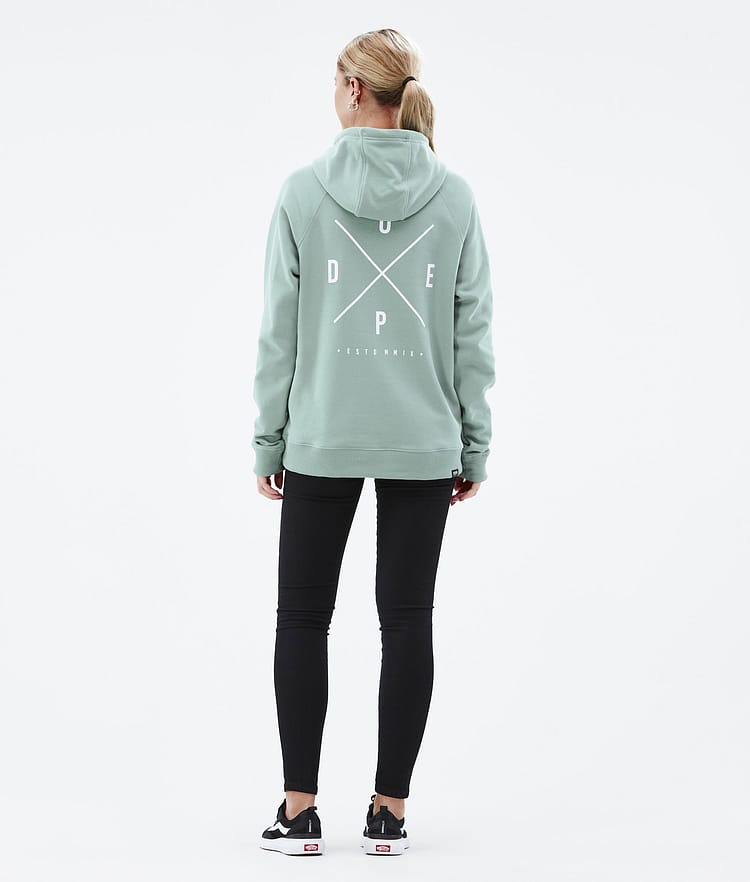 Dope Common W 2022 Hoodie Damen 2X-Up Faded Green