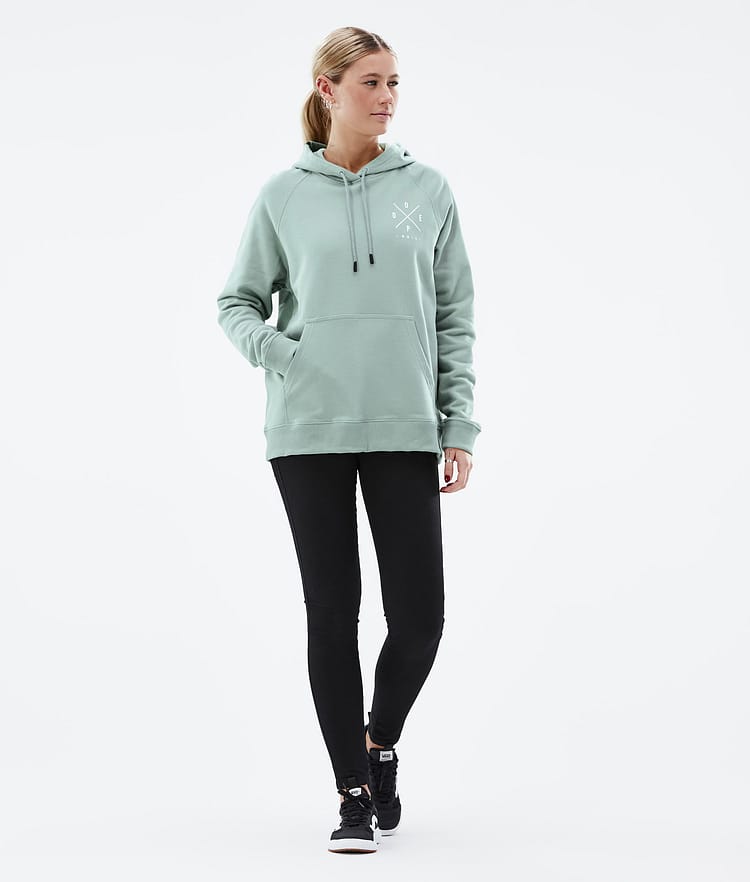 Dope Common W 2022 Hoodie Damen 2X-Up Faded Green