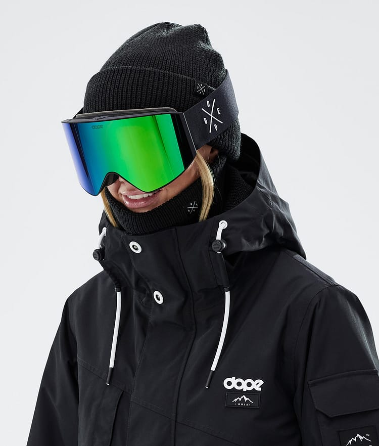 Dope Sight 2023 Skibrille Black W/Black Green Mirror, Image 3 of 6