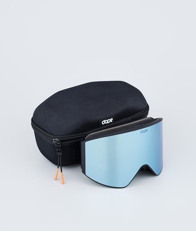 Dope Sight Skibrille Black W/Black Blue Mirror