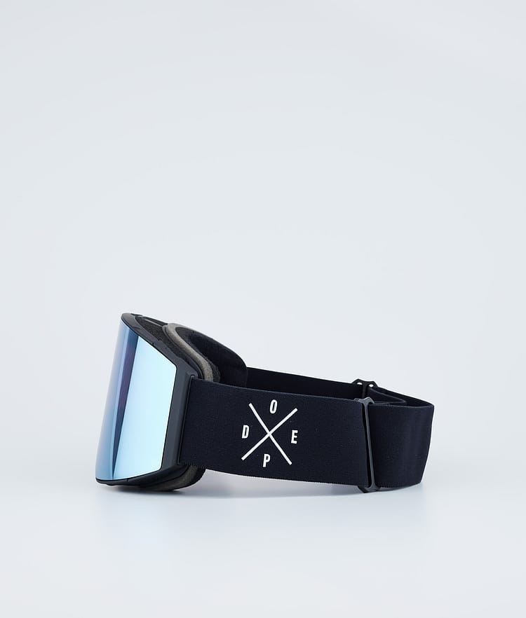 Dope Sight Skibrille Black W/Black Blue Mirror