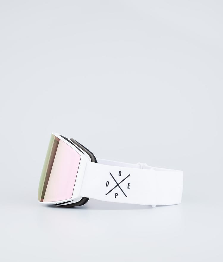 Dope Sight 2023 Skibrille White W/White Champagne Mirror, Bild 5 von 6