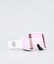 Dope Sight 2023 Skibrille Herren White W/White Pink Mirror