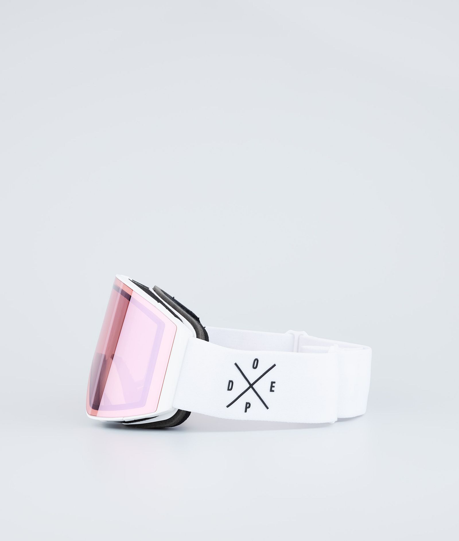 Dope Sight Skibrille White W/White Pink Mirror