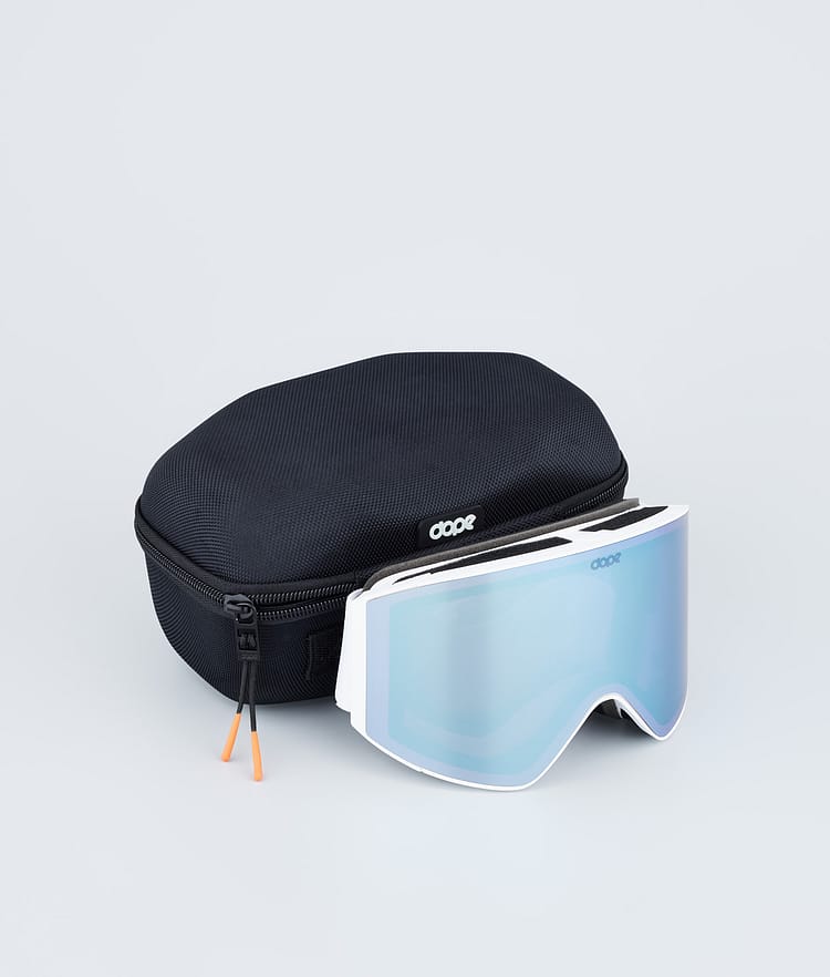 Dope Sight 2023 Skibrille White W/White Blue Mirror, Bild 4 von 6