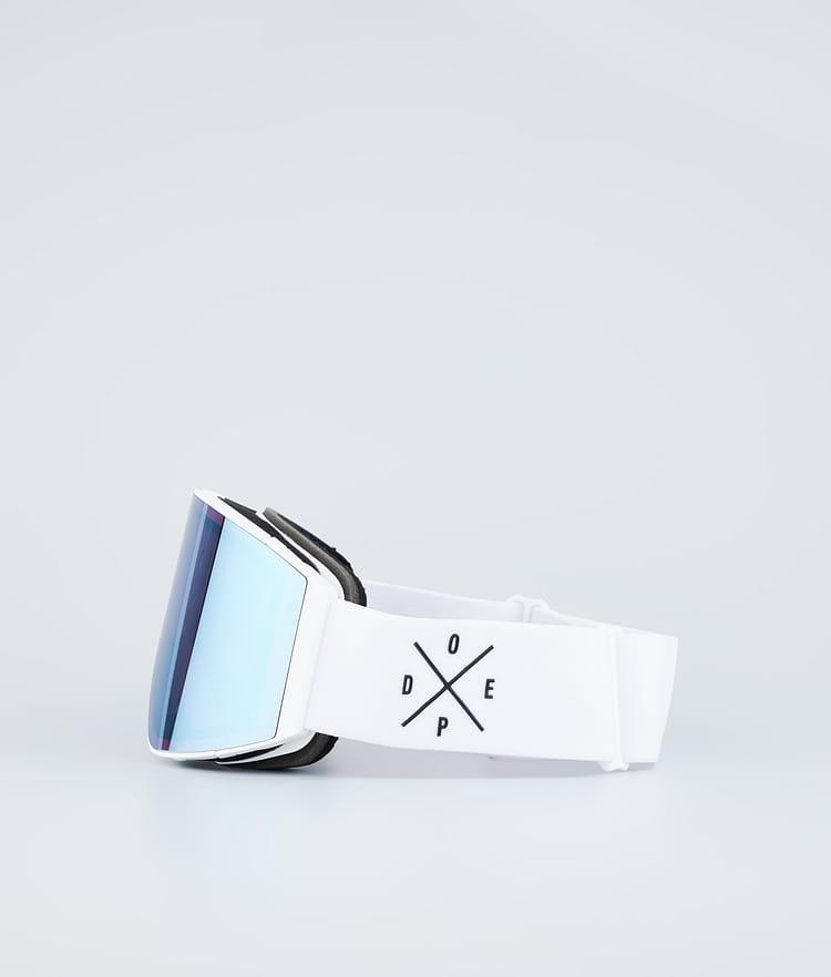 Dope Sight 2023 Skibrille White W/White Blue Mirror, Bild 5 von 6