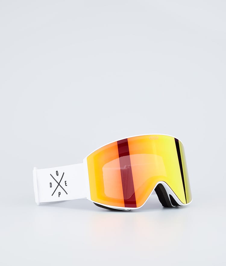 Dope Sight 2023 Skibrille White W/White Red Mirror, Bild 1 von 6