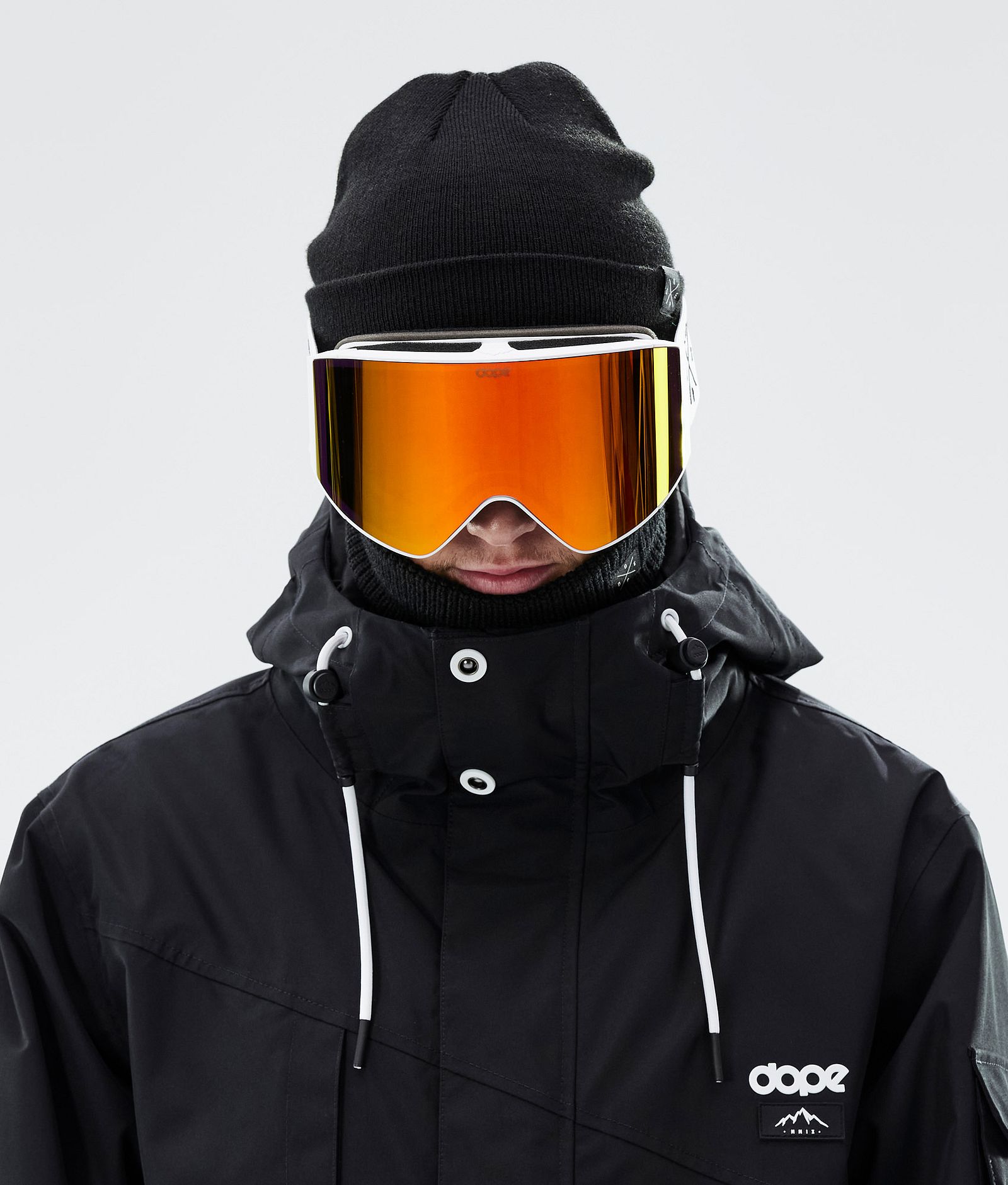 Dope Sight 2023 Skibrille White W/White Red Mirror, Bild 2 von 6