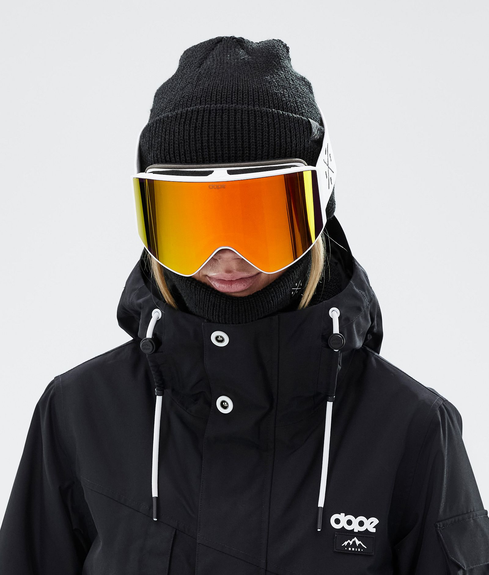 Dope Sight 2023 Skibrille White W/White Red Mirror, Bild 3 von 6
