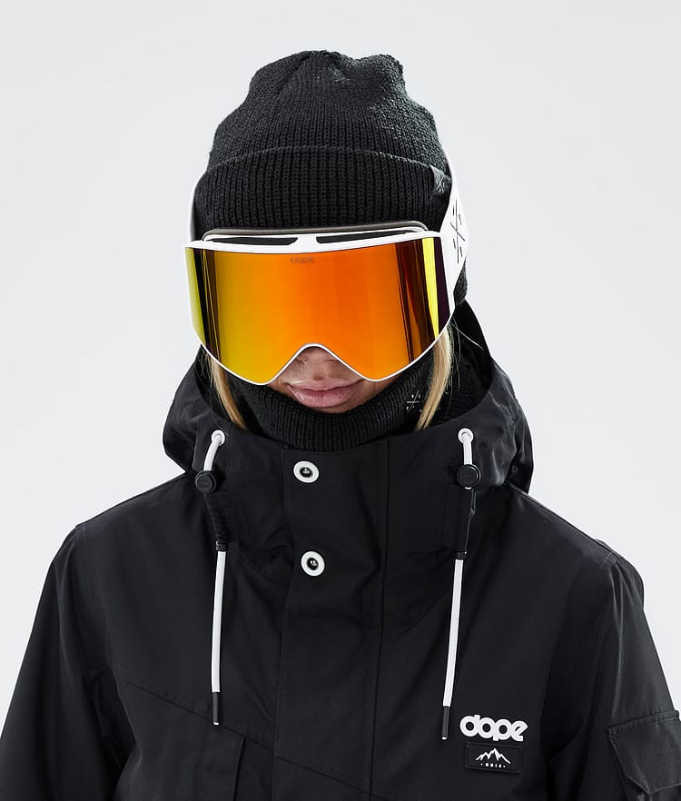 Dope Sight 2023 Skibrille White W/White Red Mirror, Bild 3 von 6