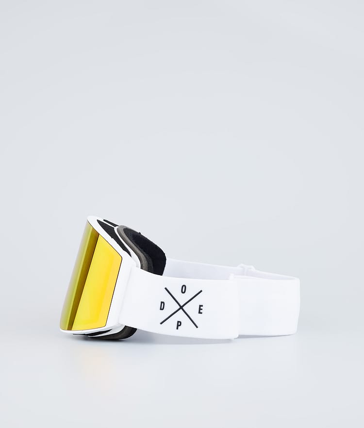 Dope Sight 2023 Skibrille White W/White Red Mirror, Bild 5 von 6