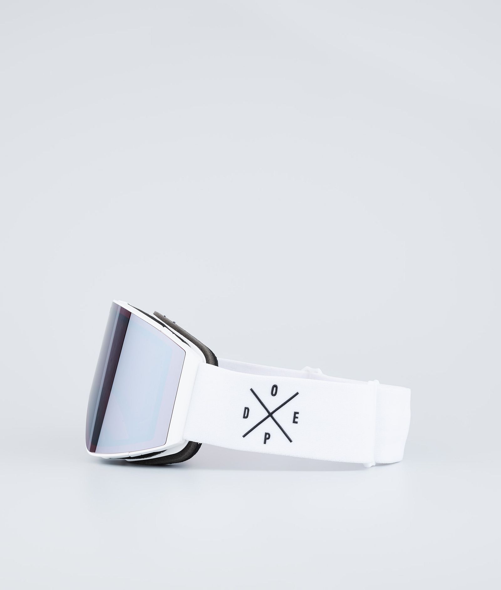 Dope Sight Skibrille White W/White Silver Mirror