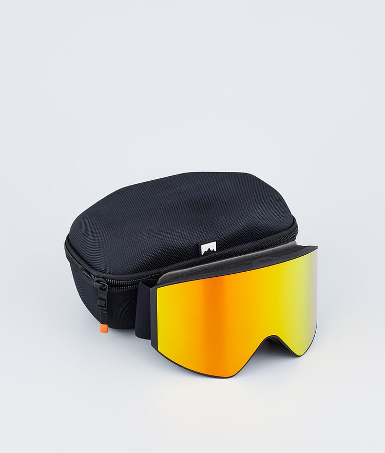 Montec Scope 2022 Skibrille Black/Ruby Red Mirror